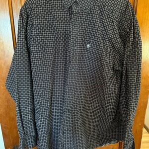 Ariat Black and Purple Casual Button Down Shirt